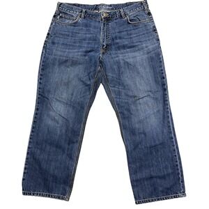 Carhartt Men Loose Fit Blue Denim Jeans Pants 40x30 RN14806